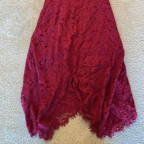 Lulus Red Lace Dress, size Large - Picture 2 of 6